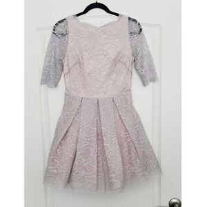 bebe Lace Pleated Mini Dress Sz S Y2K‎ Easter Coquette Fairy Soft Girl Femanine